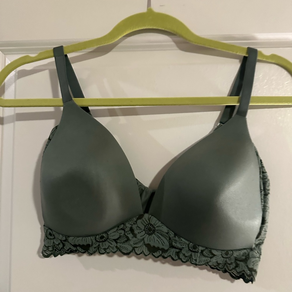 Aerie Green Lace Bra